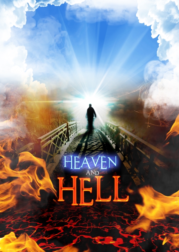 Poster for 'Heaven & Hell' room at Cambridge Escape Rooms