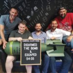 Team who have disarmed the bomb at Cambridge Escape Rooms